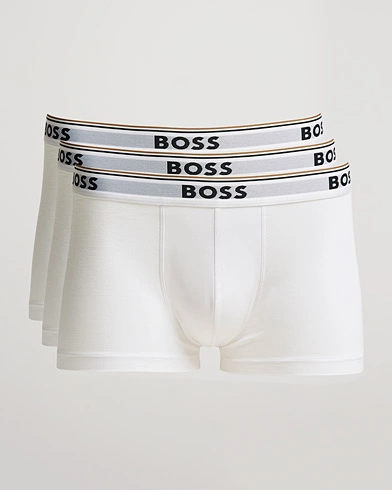 Herre | Trunks | BOSS | 3-Pack Trunk Boxer Shorts White