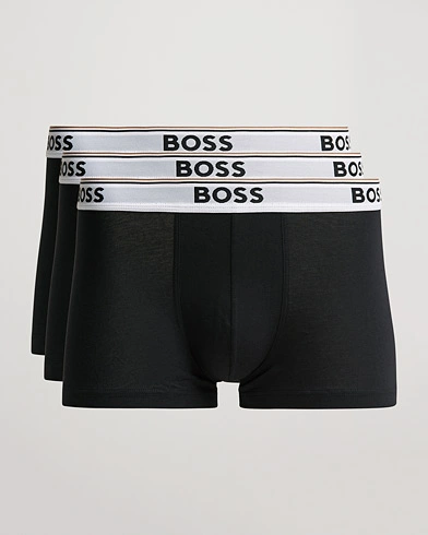 Herre | Underbukser | BOSS BLACK | 3-Pack Trunk Boxer Shorts Black/White
