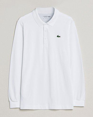 Herre |  | Lacoste Sport | Performance Long Sleeve Polo White