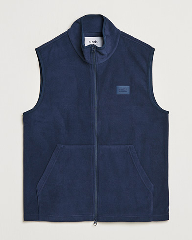 Herre | Wardrobe basics | NN07 | Vinny Micro Fleece Vest Navy