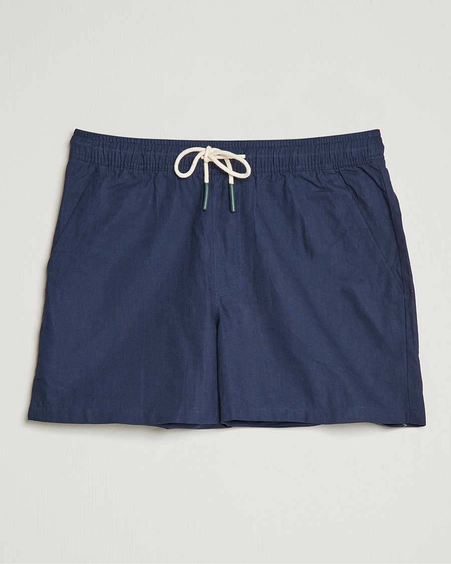  Linen Shorts Navy