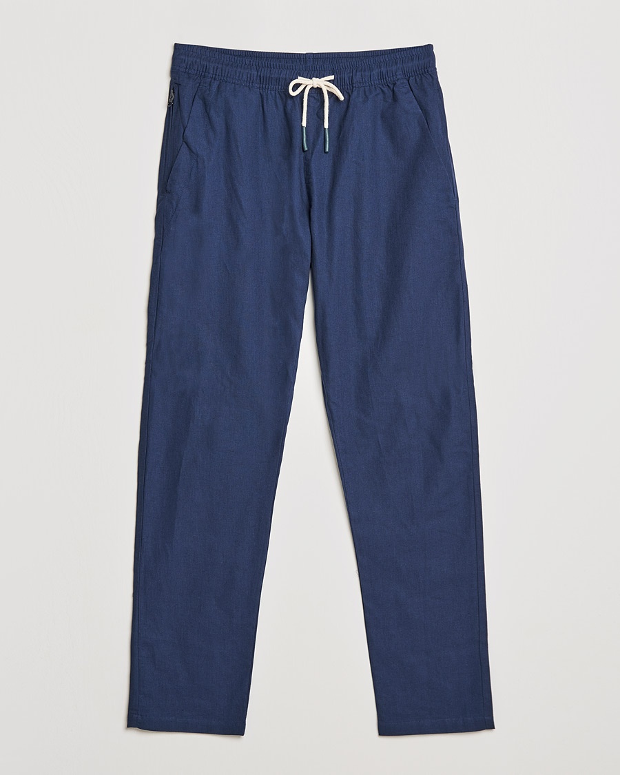 Herre | OAS | OAS | Linen Long Pants Navy