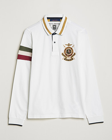 Herre | Klær | Aeronautica Militare | Long Sleeve Logo Polo Bianco