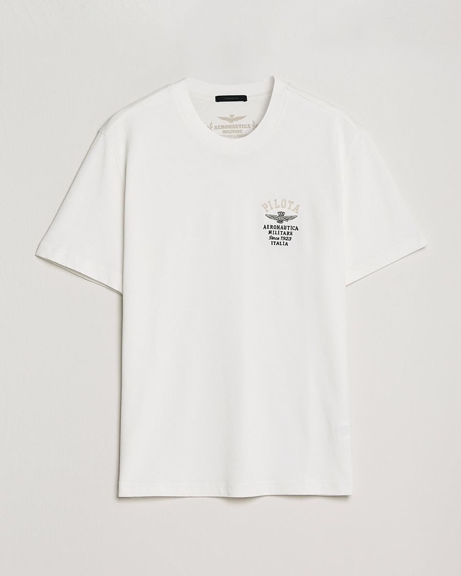 Herre | | Aeronautica Militare | Short Sleeve Tee Off White