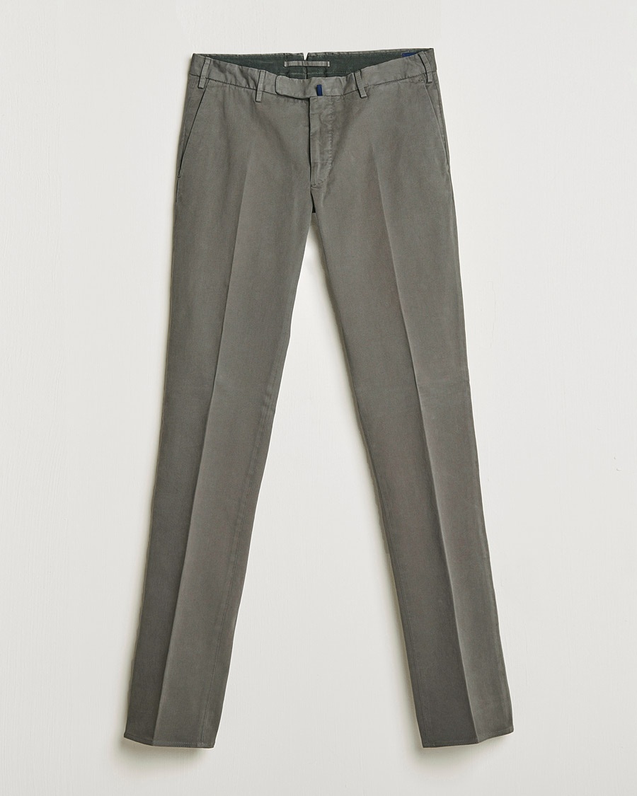 Herre | | Incotex | Slim Fit Cotton Stretch Chinos Grey