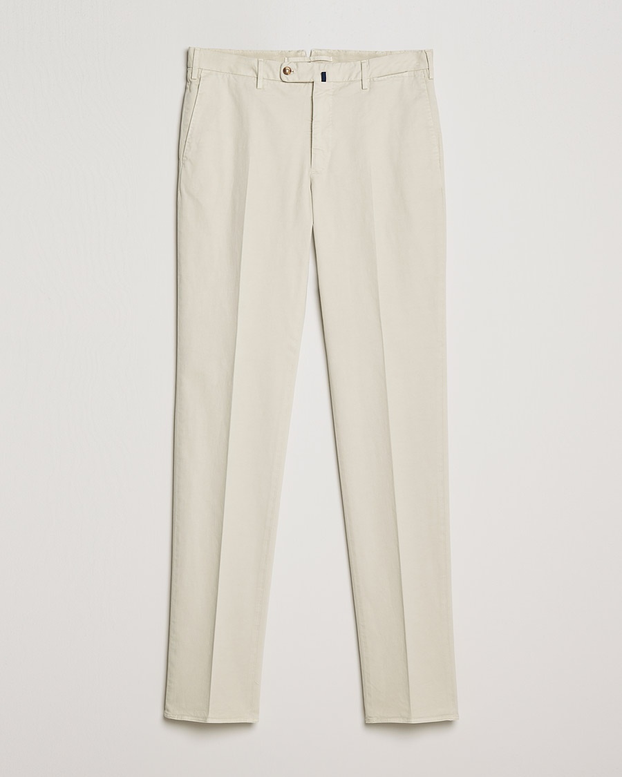 Herre | | Incotex | Regular Fit Cotton Stretch Chinos Light Beige