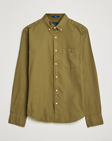 Herre |  | GANT | Regular Fit Garment Dyed Oxford Shirt Hunter Green