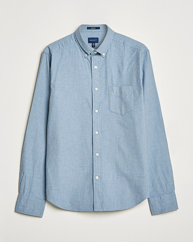 Herre |  | GANT | Regular Fit Flannel Shirt Atlantic Sea