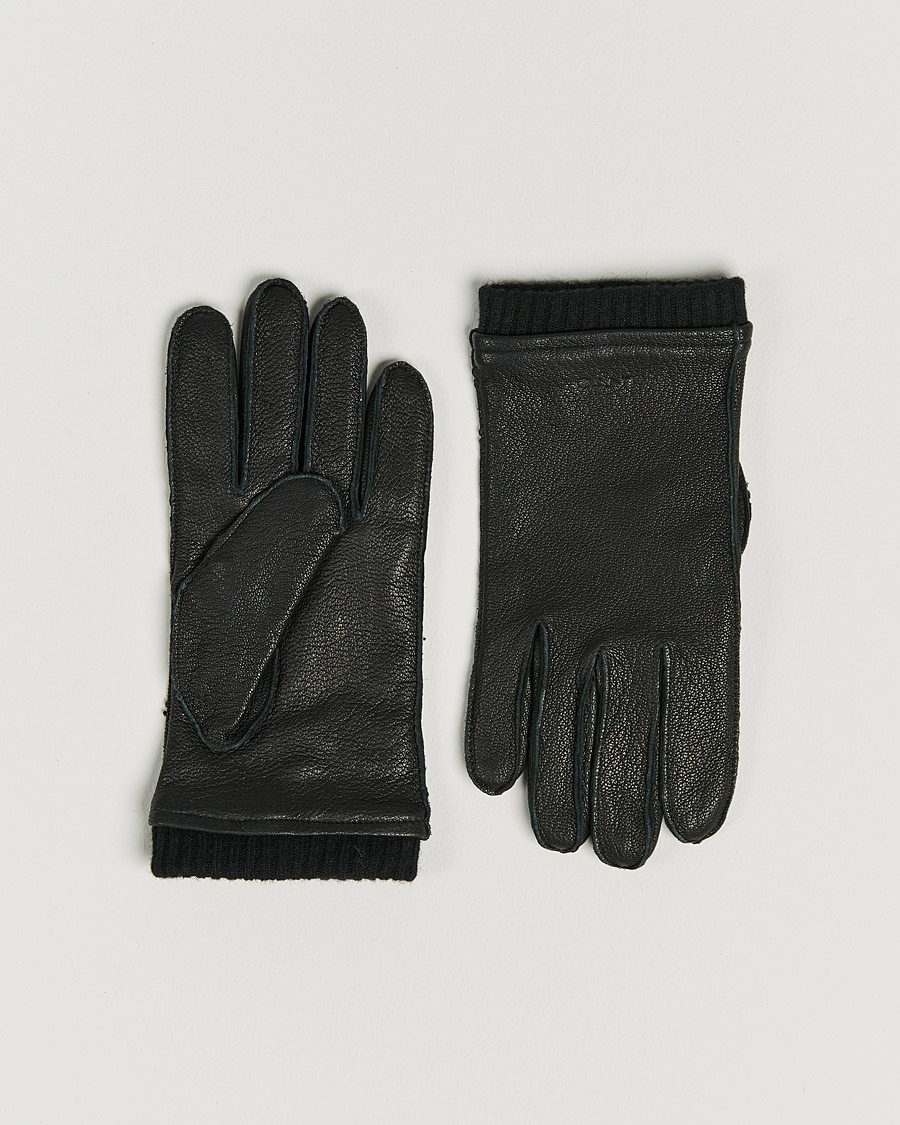 Herre | | GANT | Leather Gloves Black