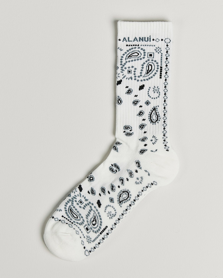 Herre | | Alanui | Bandana Printed Socks White