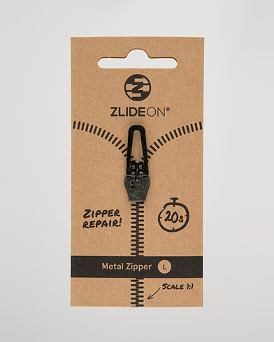 Herre | Reparasjon | ZlideOn | Normal Metal Zipper Black L