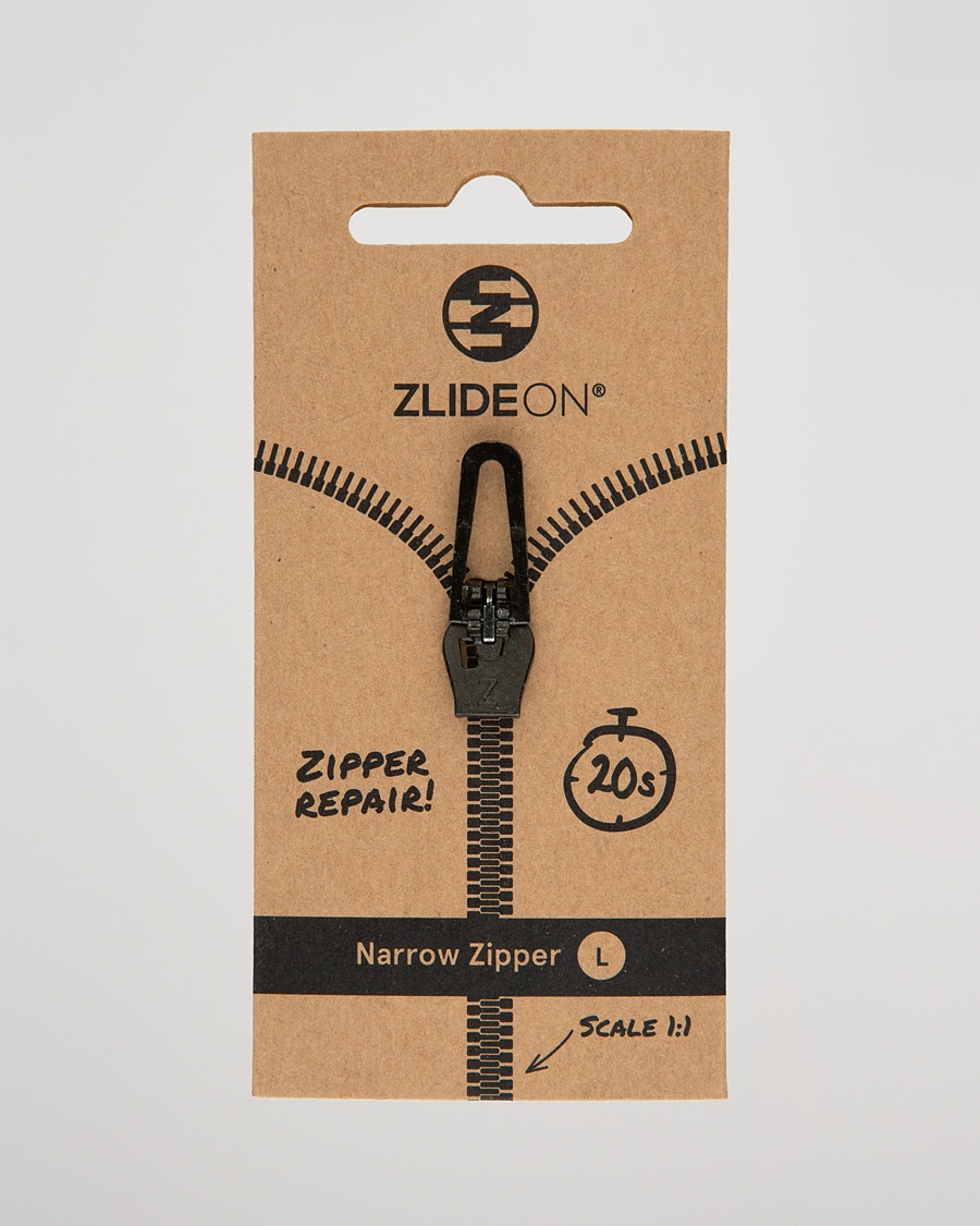 ZlideOn Narrow Zipper Black L – Svart