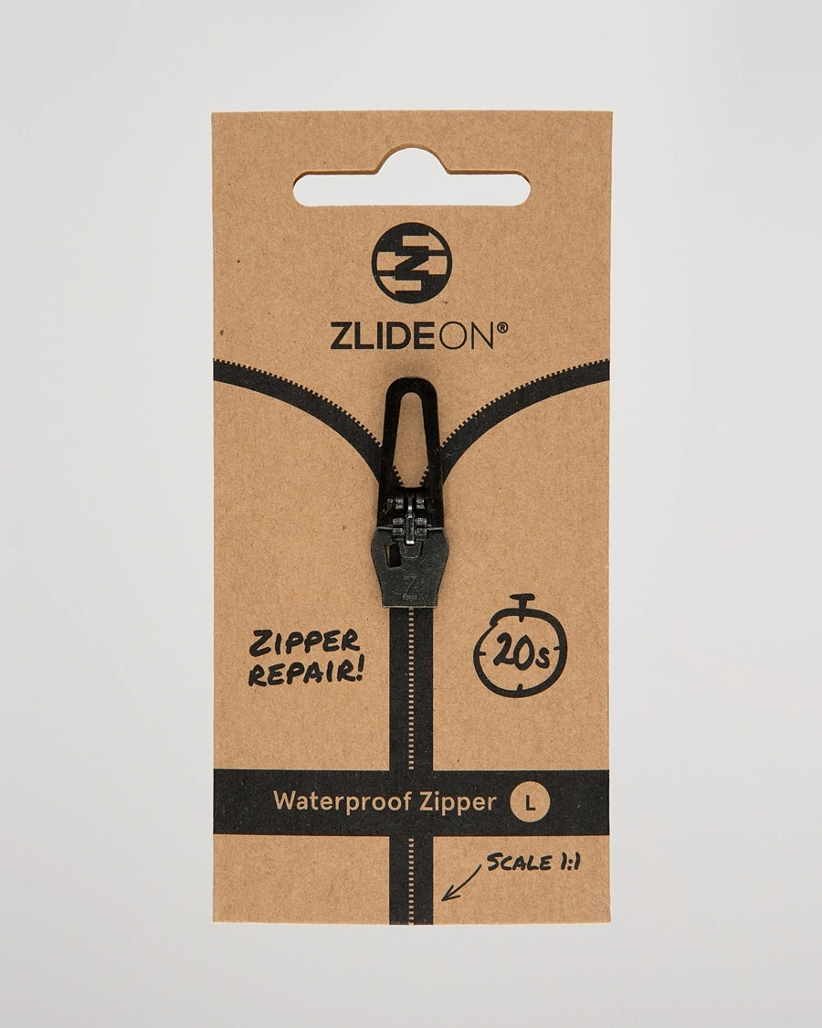 ZlideOn Waterproof Zipper Black L – Svart