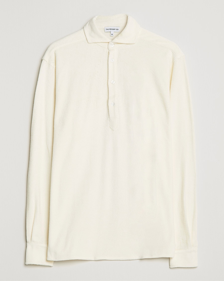 Herre | The Resort Co | The Resort Co | Terry Popover Shirt White