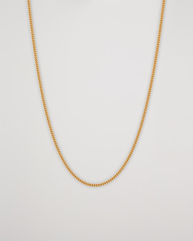 Herre |  | Tom Wood | Curb Chain Slim Necklace Gold