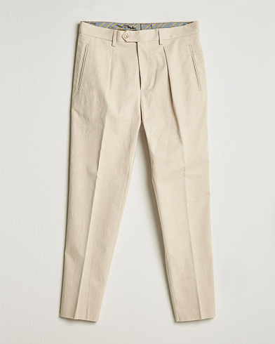 Herre | Italian Department | Etro | Pleated Trousers Beige