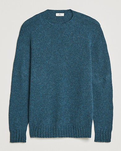 Herre | Italian Department | Etro | Crew Neck Sweater Dark Blue