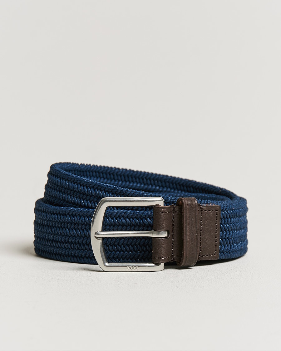 Herre | Tidsbegrenset sesongtilbud | Polo Ralph Lauren | Braided Cotton Elastic Belt Navy