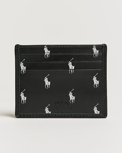 Herre |  | Polo Ralph Lauren | Logo Leather Card Holder Black