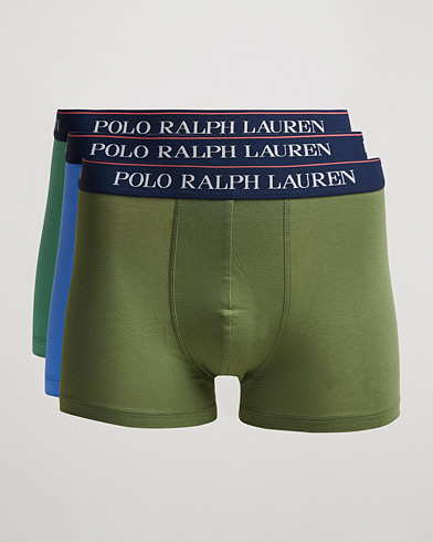 Herre | Undertøy | Polo Ralph Lauren | 3-Pack Trunk Cargo Green/Blue/Green