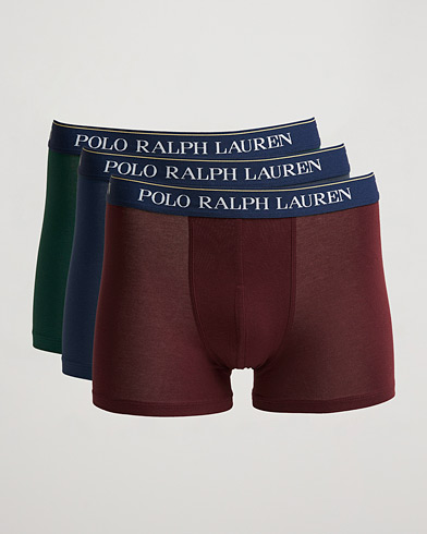 Herre | Undertøy | Polo Ralph Lauren | 3-Pack Trunk Navy/College Green/Red