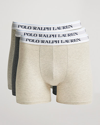 Herre | Undertøy | Polo Ralph Lauren | 3-Pack Boxer Brief Heather/Grey/Charcoal