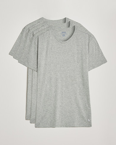 Herre | T-Shirts | Polo Ralph Lauren | 3-Pack Crew Neck T-Shirt Andover Heather