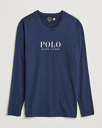 Herre | Langermede t-shirts | Polo Ralph Lauren | Liquid Cotton Logo Long Sleeve Tee Cruise Navy