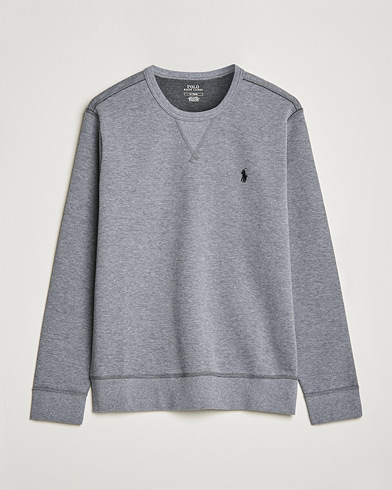 Herre | Sweatshirts | Polo Ralph Lauren | Double Knit Sweatshirt Classic Grey Heather