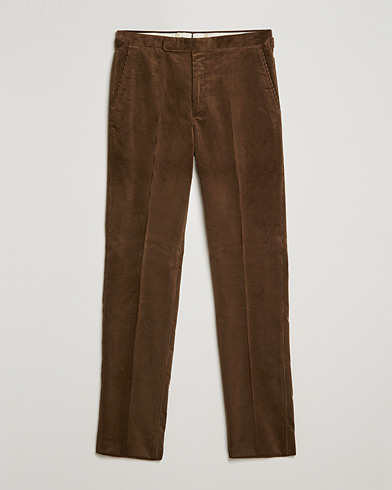 Herre | Bukser | Polo Ralph Lauren | Corduroy Pleated Drawstring Trousers Snuff