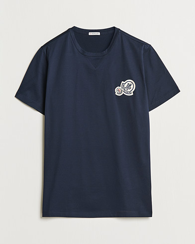 Herre | Moncler | Moncler | Double Logo T-Shirt Navy