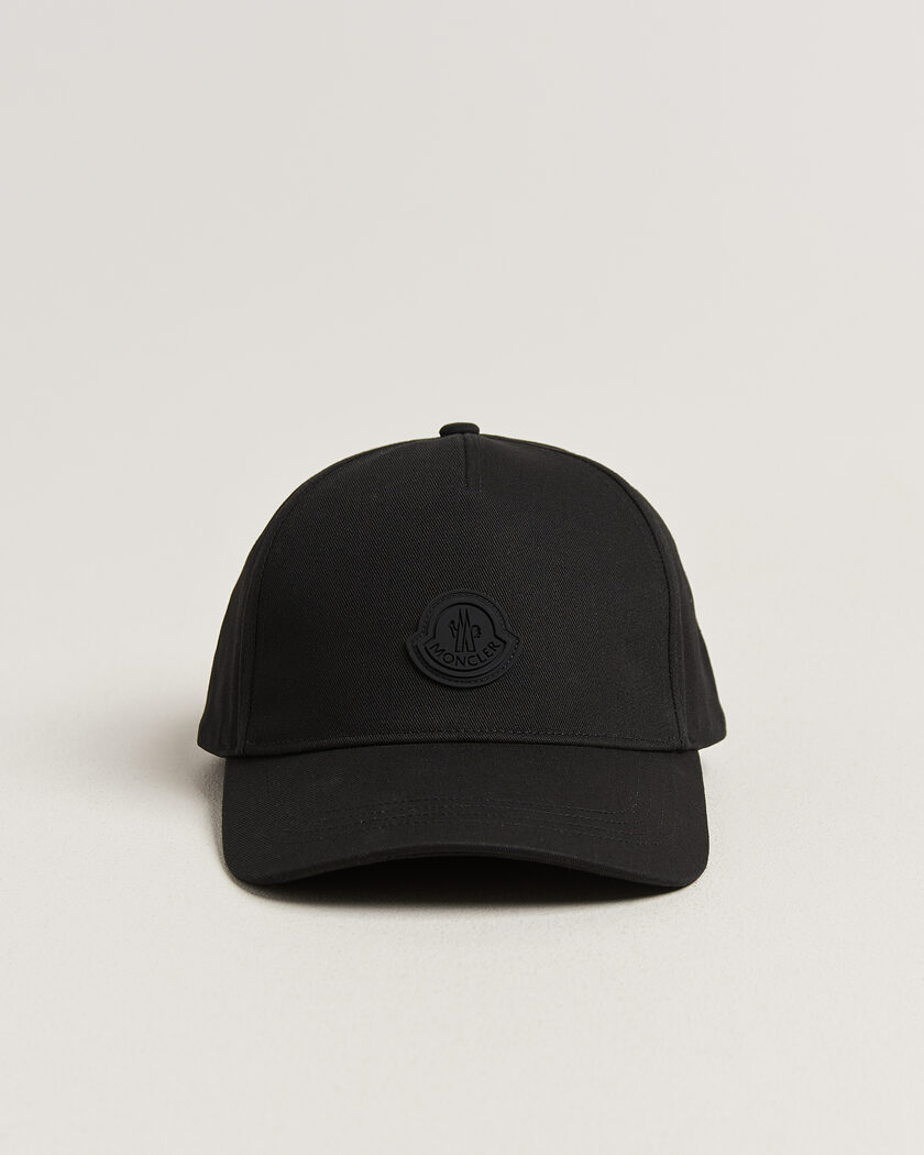 Moncler Tonal Logo Cap Black – Svart