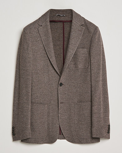 Herre | Business & Beyond | Canali | Structured Wool Jersey Jacket Beige 