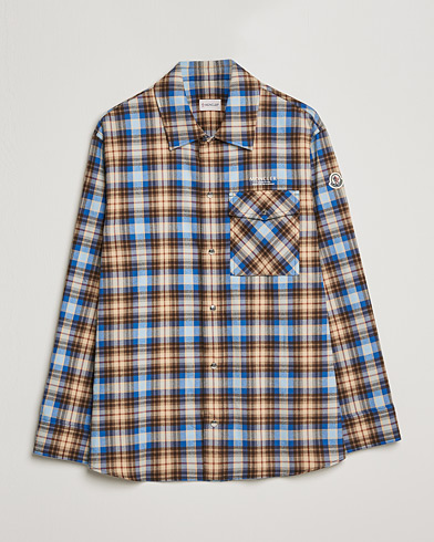 Herre |  | Moncler | Checked Overshirt Beige