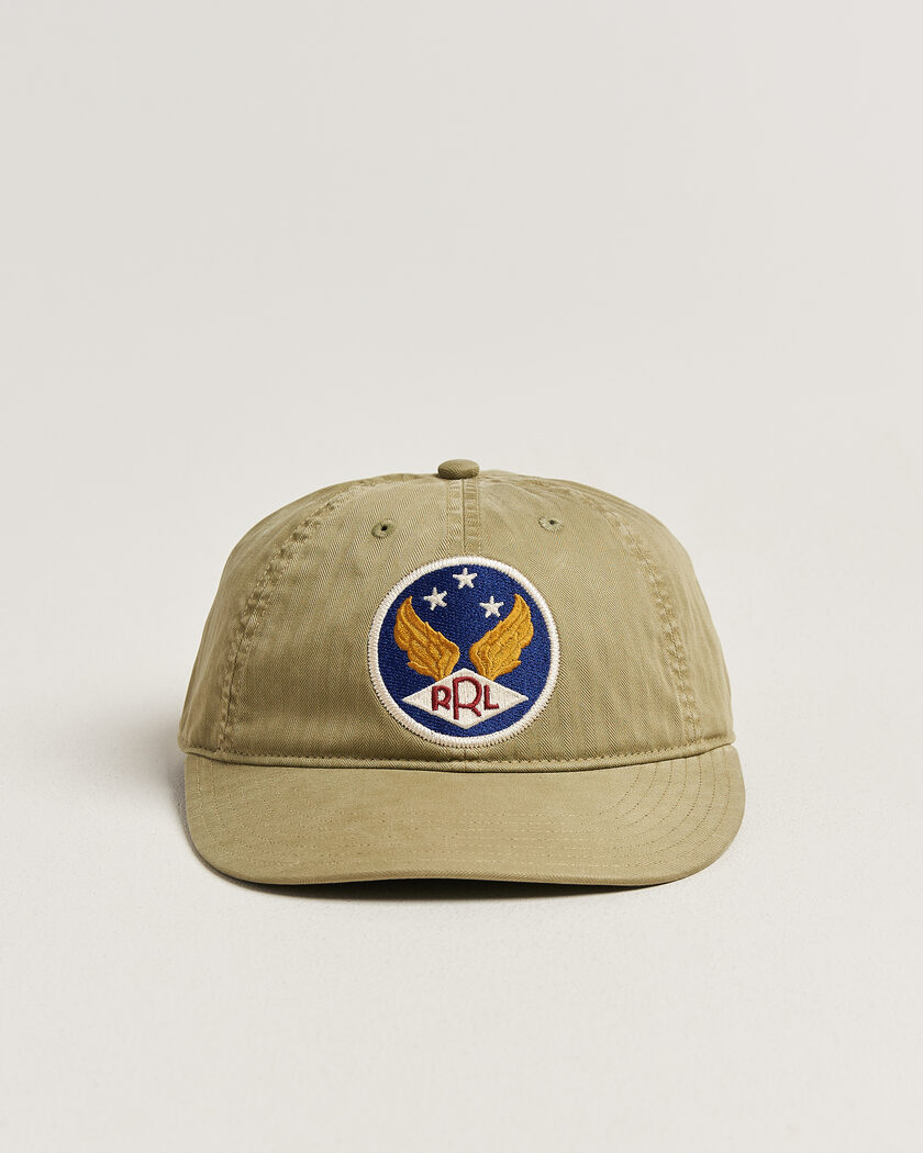 RRL Garment Dyed Ball Cap Beige – Grønn