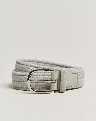 Herre |  | Orciani | Elastic Wool Belt 3,5 cm Grey