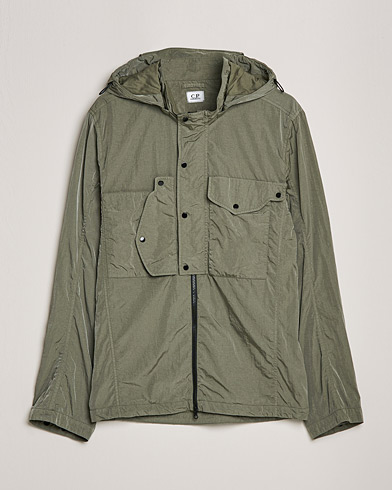 Herre | C.P. Company | C.P. Company | Chrome R Hooded Shirt Jacket Green