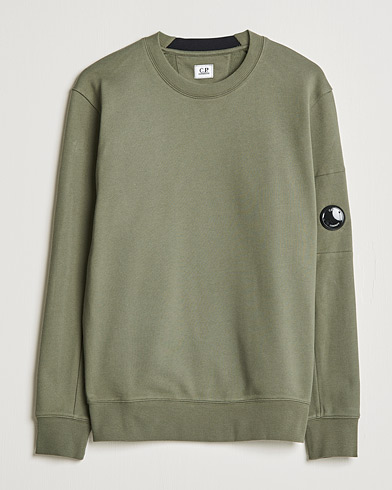 Herre |  | C.P. Company | Diagonal Raised Fleece Lens Sweatshirt Green