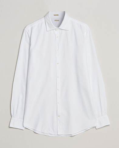 Herre | Italian Department | Massimo Alba | Genova Soft Flannel Shirt White