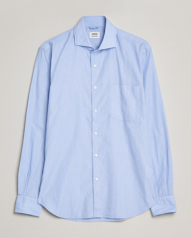 Herre | Italian Department | Aspesi | Striped Poplin Shirt Light Blue