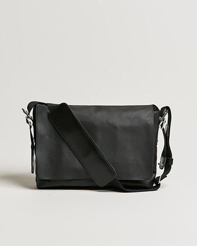 Herre | Vesker | Brooks England | Barbican Cotton Canvas 13L Shoulder Bag Black