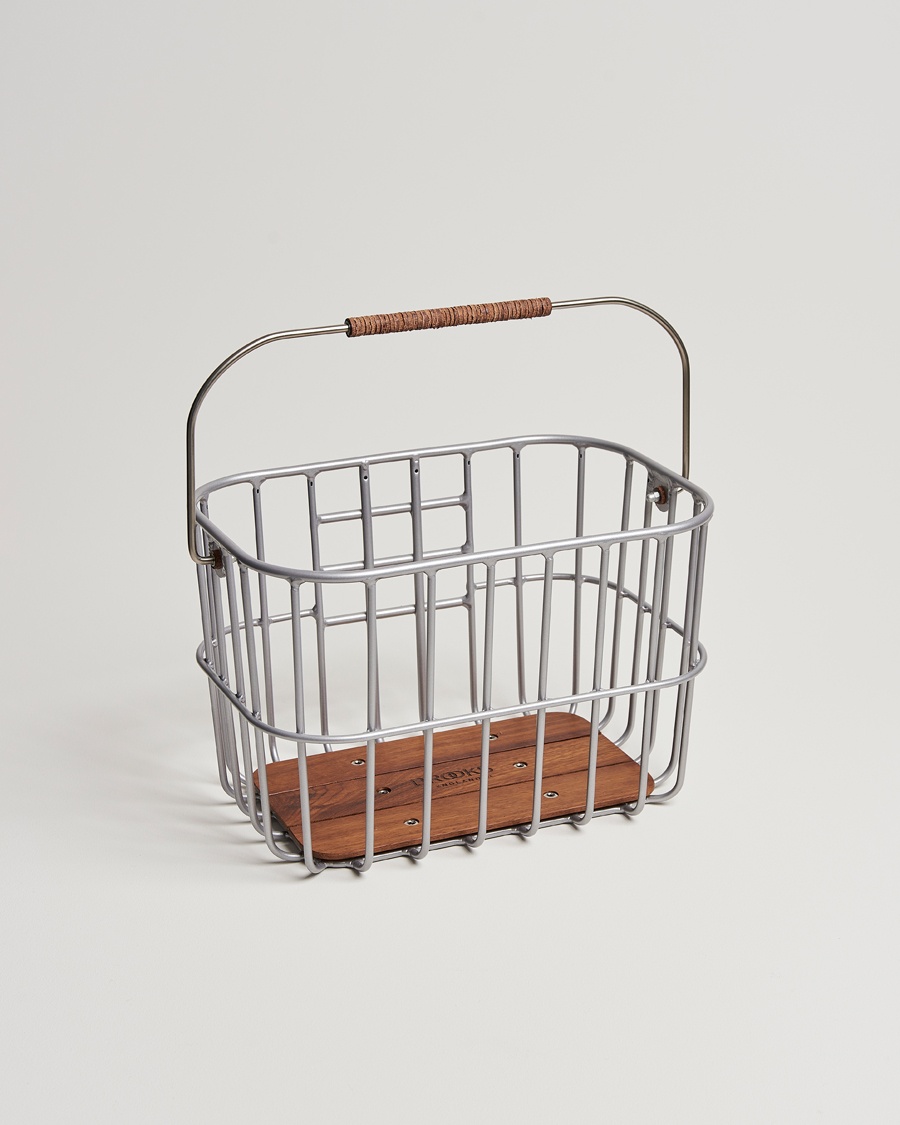 Herre | | Brooks England | Hoxton Bike Basket Aluminium