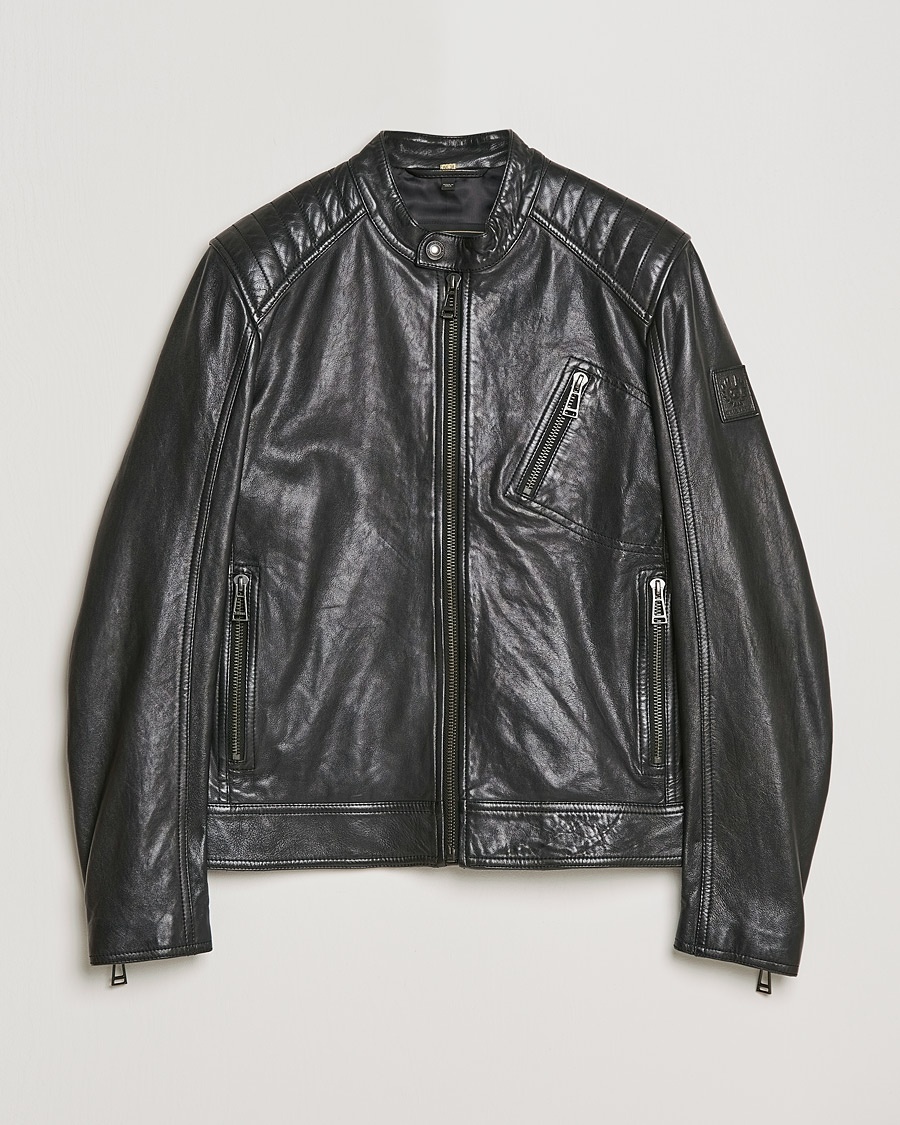 Nudie Jeans Ziggy Punk Leather Jacket Black hos CareOfCarl.no