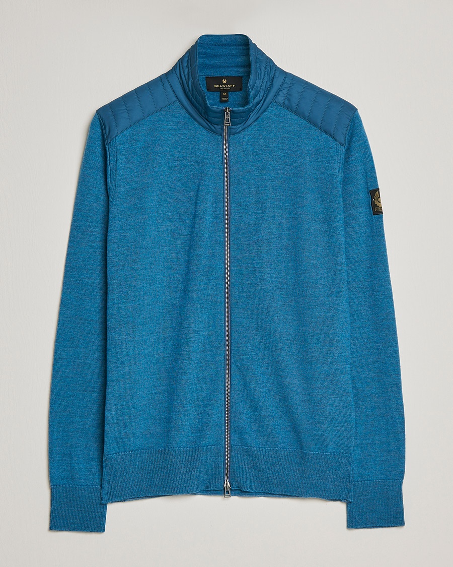 Herre | | Belstaff | Kelby Zip Cardigan Legion Blue