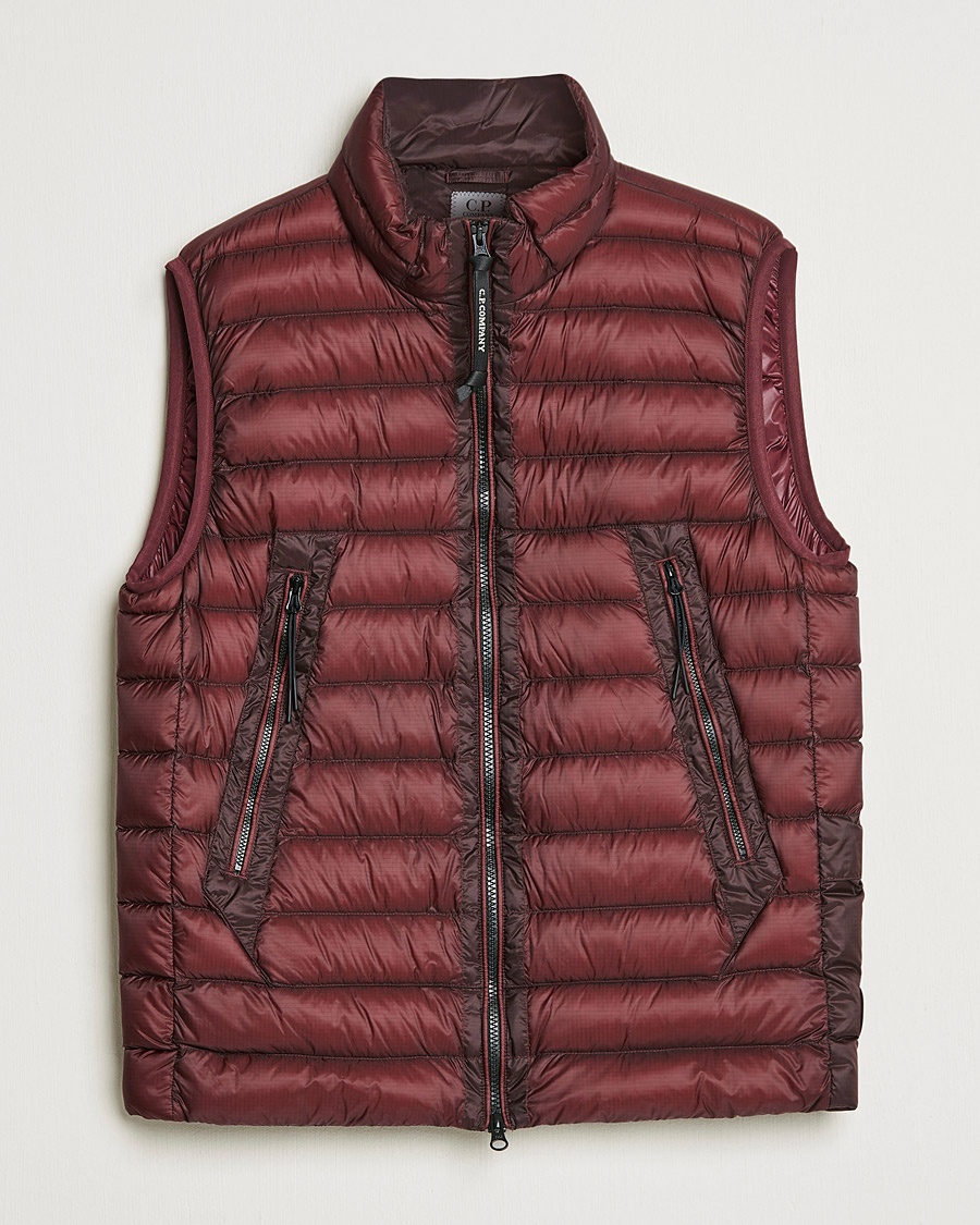Herre | | C.P. Company | DD Shell Padded Down Vest Wine