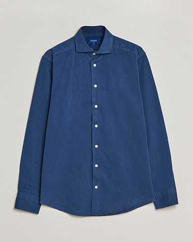 Herre | Casualskjorter | Eton | Recycled Cotton Denim Shirt Blue