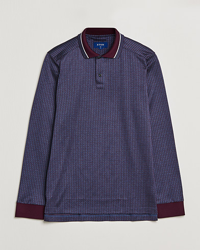 Herre | Pikéer | Eton | Jacuard Polo Shirt Red