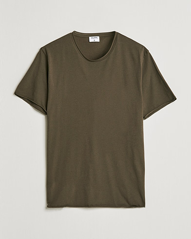 Herre | T-Shirts | Filippa K | Roll Neck Tee Dark Forest Green