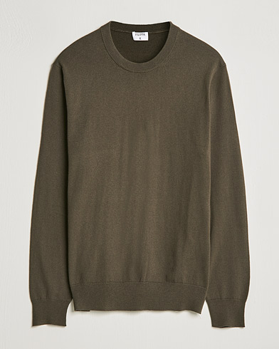 Herre |  | Filippa K | Cotton Merion Sweater Dark Forest Green