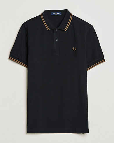 Herre | Pikéer | Fred Perry | Twin Tipped Shirt Black